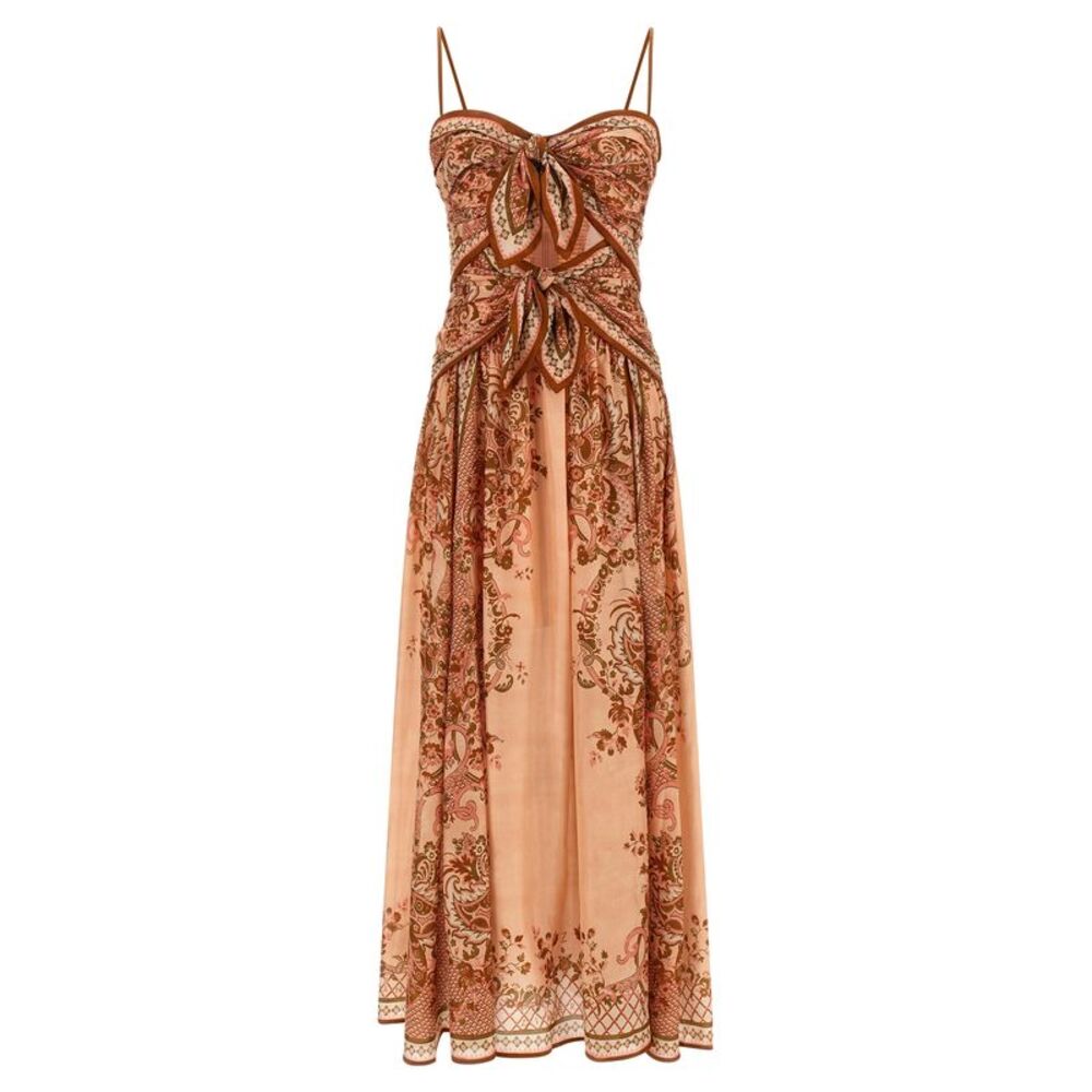Zimmermann Multicolor Silk Midi Women's Dress
